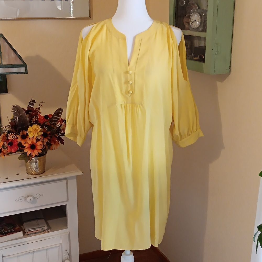 BCBGMaxazria Bright Yellow Shift Y2K